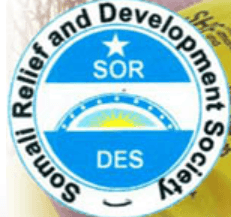 Logo of Somali Relief and Development Society with blue and white design.