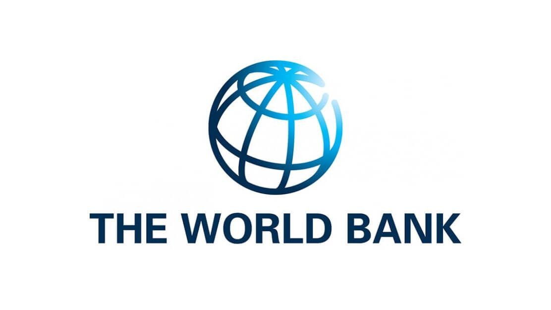 The World Bank logo with a stylized globe above the text 'The World Bank.'