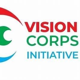 Vision Corps Initiative logo with red, green, and blue design elements.