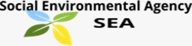 Logo of Social Environmental Agency with four colorful leaves and the acronym SEA.